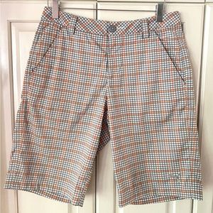 Puma Plaid Shorts Gray Orange DryCell 4 pockets Golf lifestyle Men’s Size 28